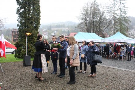 delegacja Liceum Ogólnokształcącego im. P. Stalmacha